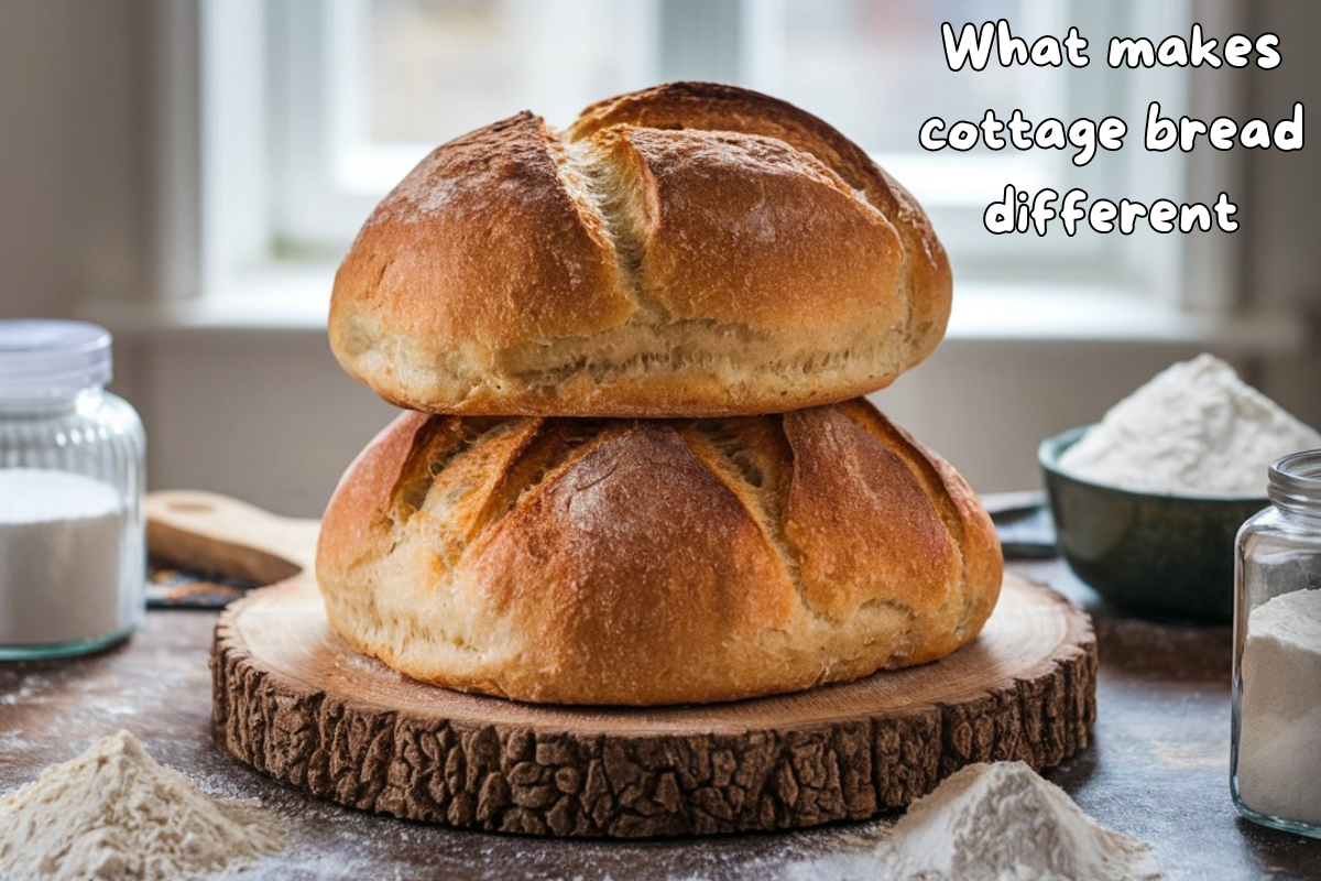 Freshly Baked Cottage Bread Loaves with Rustic Charm